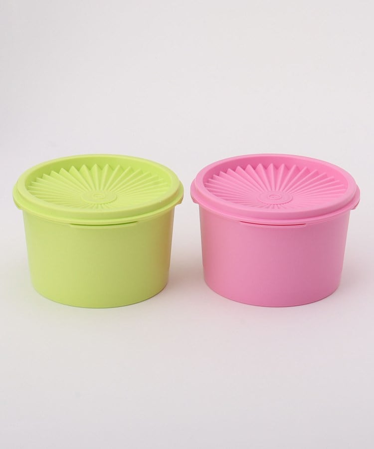 ミニデコレーター 2個 ライムグリーン&ピンク <Tupperware