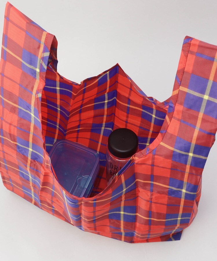 ◆スタンダード エコバッグ タータンレッド ＜BAGGU バグゥ＞