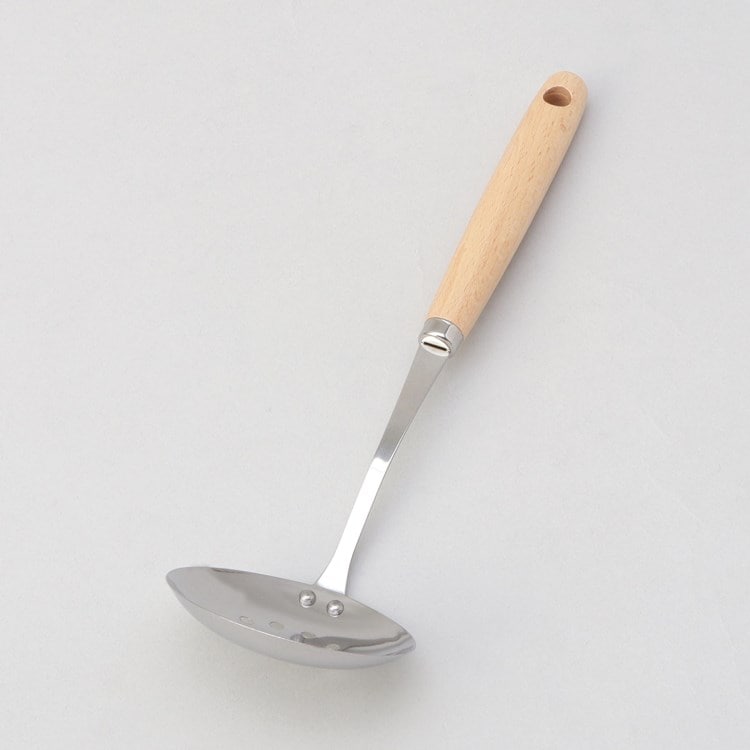 トゥーワントゥーキッチンストア(212 KITCHEN STORE)の◆なべ友 卓上木柄穴明お玉 調理器具