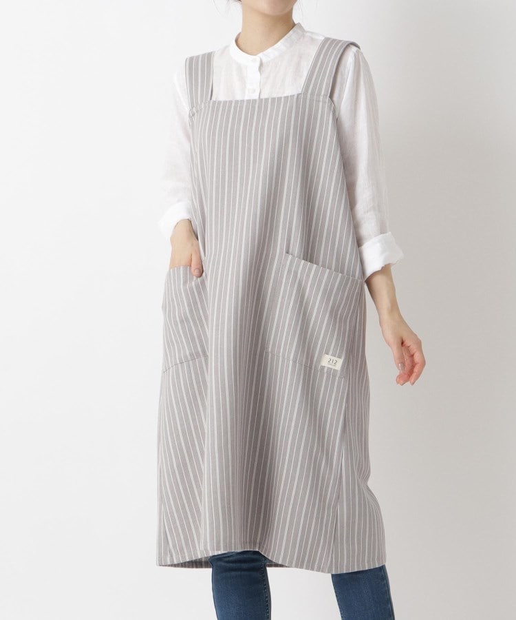 トゥーワントゥーキッチンストア(212 KITCHEN STORE)のSimple Stripe フルエプロン GY  ＜212Kオリジナル＞ その他