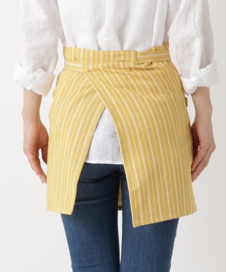 トゥーワントゥーキッチンストア(212 KITCHEN STORE)の◆Simple Stripe カフェエプロン YE  ＜212Kオリジナル＞3