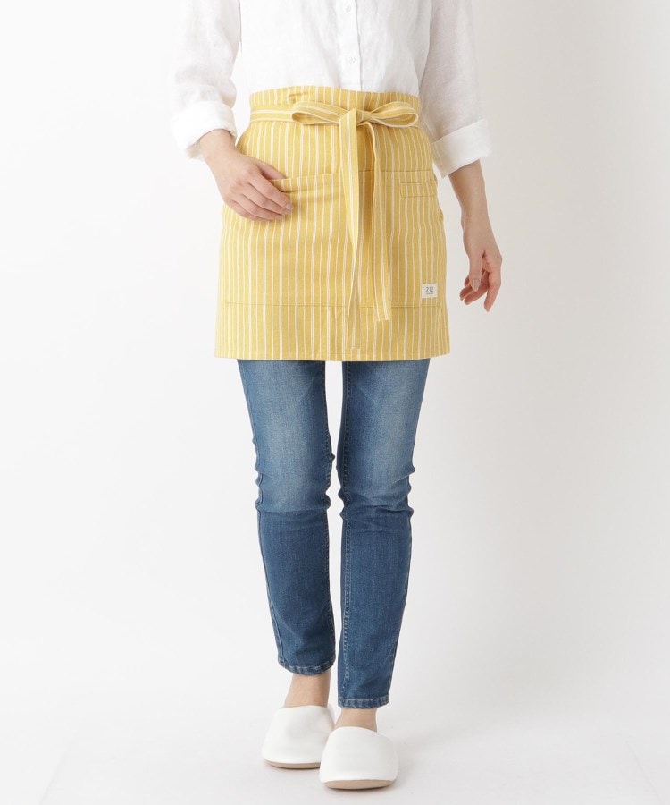 トゥーワントゥーキッチンストア(212 KITCHEN STORE)の◆Simple Stripe カフェエプロン YE  ＜212Kオリジナル＞8