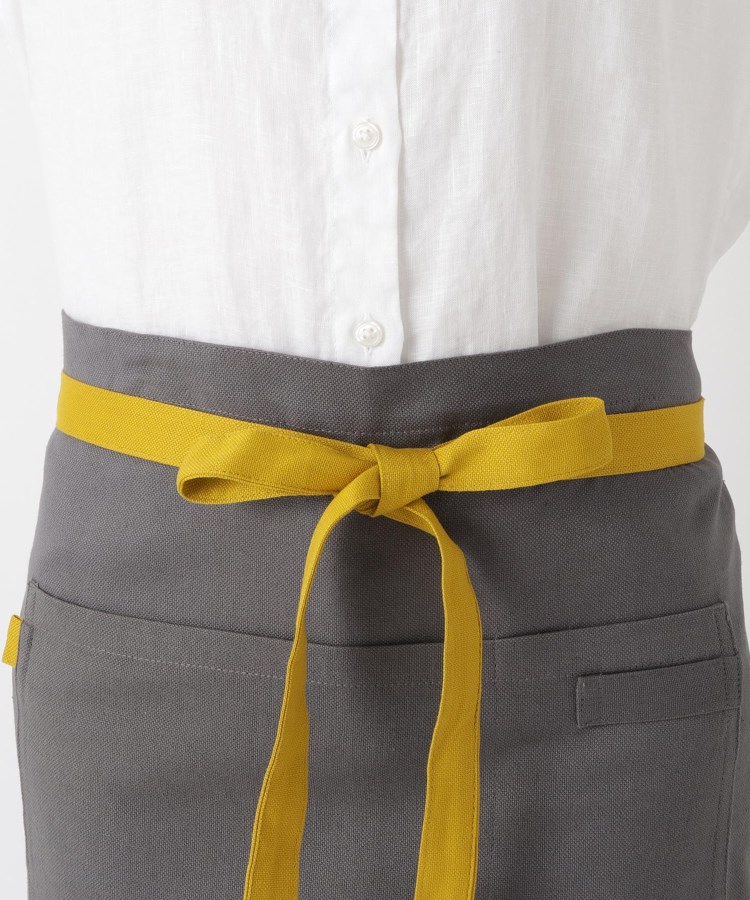 トゥーワントゥーキッチンストア(212 KITCHEN STORE)の◆TWOTONE CANVAS カフェエプロン DGY  ＜212Kオリジナル＞4
