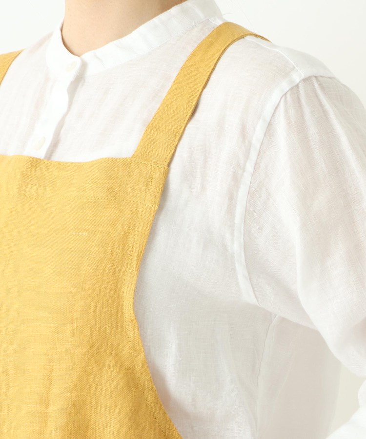 トゥーワントゥーキッチンストア(212 KITCHEN STORE)のリネンギャザーワンピースエプロン ヤマブキ ＜LINEN&BASIC リネンアンドベーシック＞5