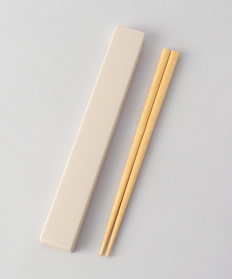 トゥーワントゥーキッチンストア(212 KITCHEN STORE)のやさしい彩 箸箱＆抗菌箸 白茶色1