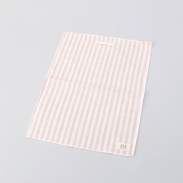 トゥーワントゥーキッチンストア(212 KITCHEN STORE)の◆リネンストライプ キッチンクロスS WH×PK ＜212Kオリジナル ＞ エプロン・その他ファブリック
