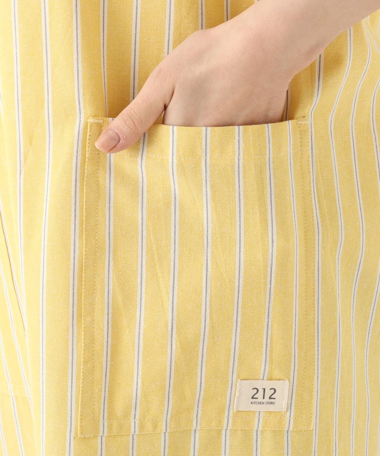 トゥーワントゥーキッチンストア(212 KITCHEN STORE)の◆シャンブレーストライプ フルエプロン YE ＜212Kオリジナル ＞6