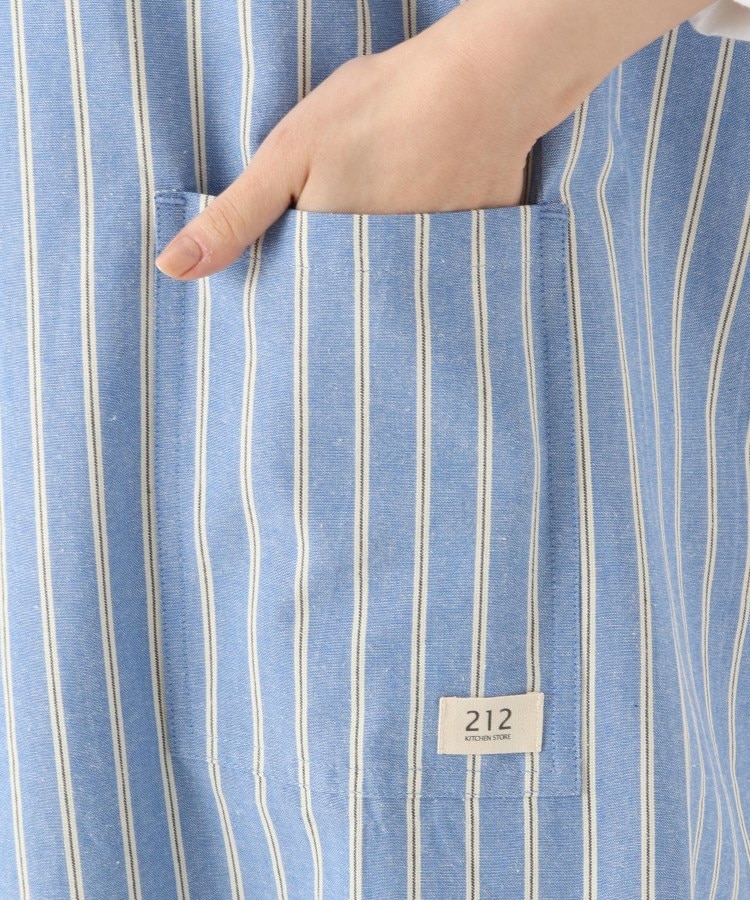 トゥーワントゥーキッチンストア(212 KITCHEN STORE)の◆シャンブレーストライプ フルエプロン BL ＜212Kオリジナル ＞6