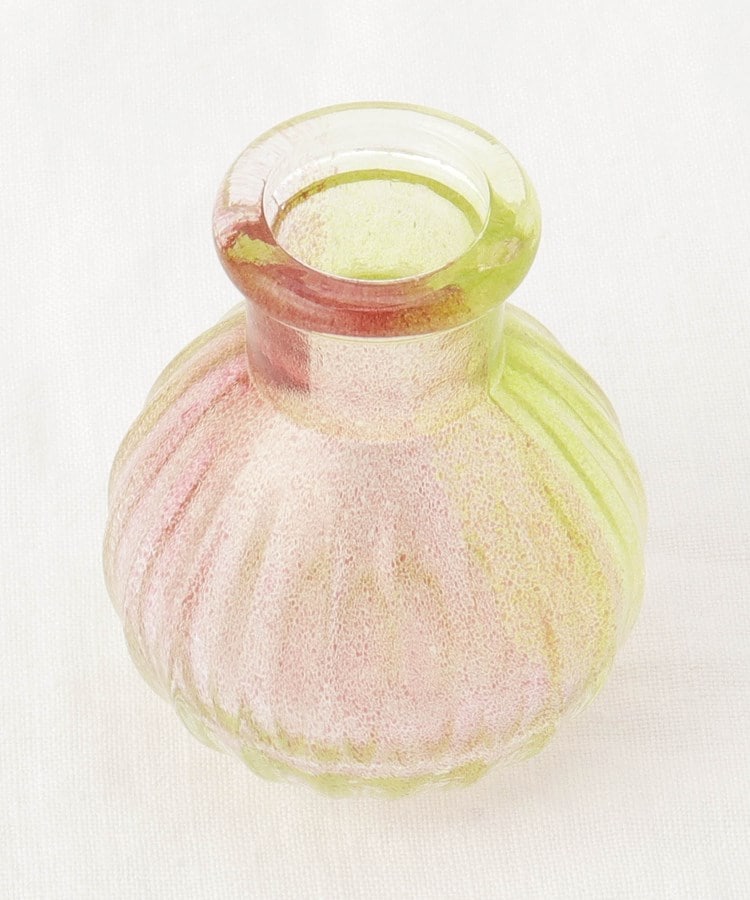 トゥーワントゥーキッチンストア(212 KITCHEN STORE)の藍花×江戸硝子 花てまり 一輪挿し ピンクグリーン その他
