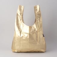 ◇スタンダードエコバッグ メタリックゴールド ＜BAGGU バグゥ