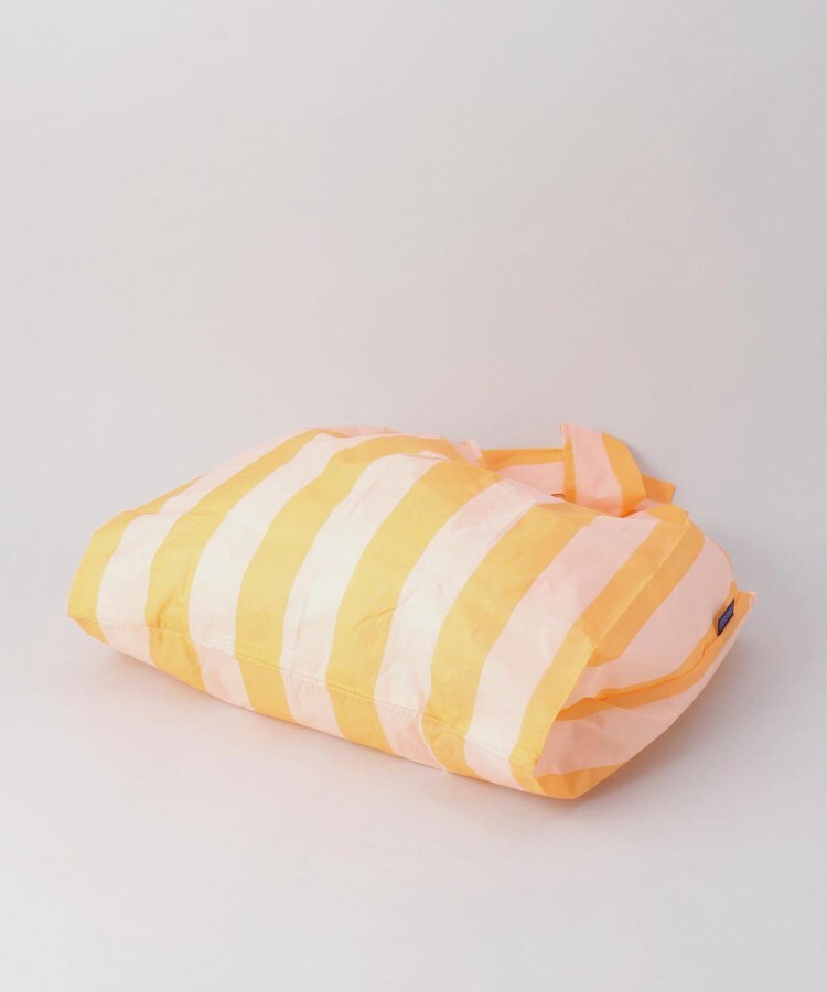 ◇スタンダードエコバッグ オレンジワイドストライプ ＜BAGGU