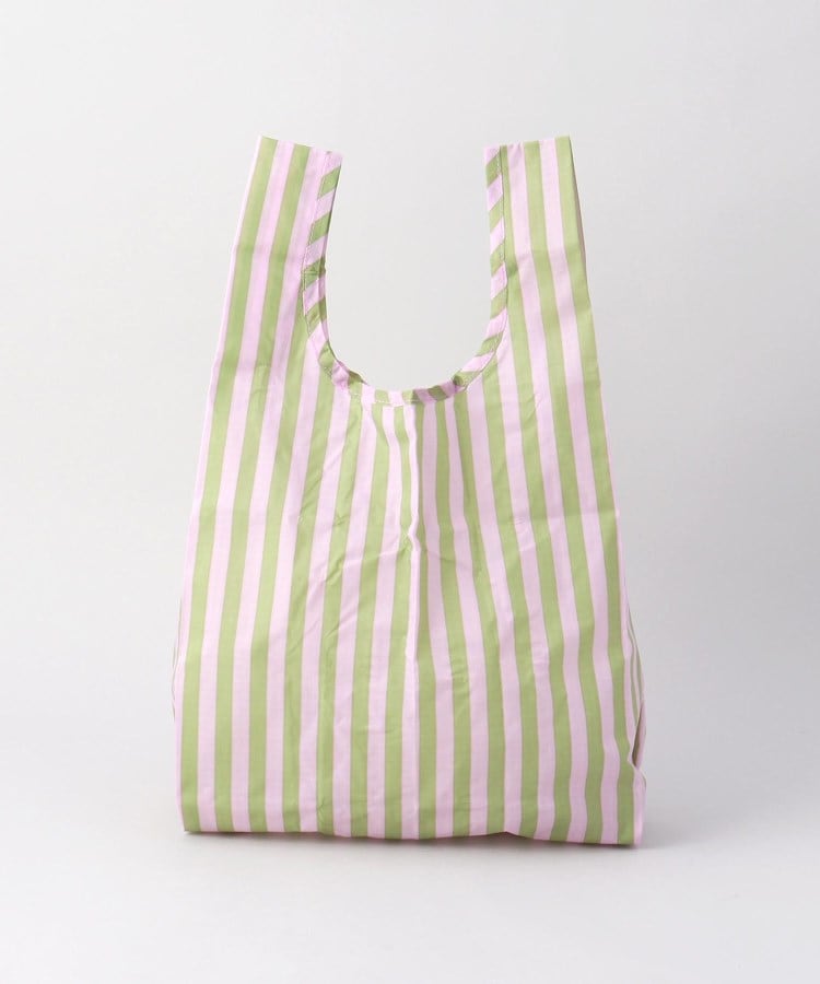 ◇ベビーエコバッグ ブルー×イエローストライプ <BAGGU バグゥ ◇ベビーエコバッグ ブルー×イエローストライプ <BAGGU バグゥ