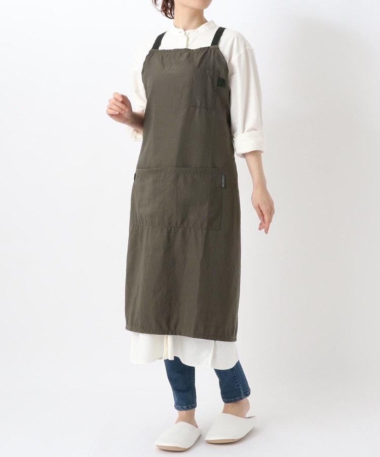 Amazon.co.jp: [ニシキ] 割烹着 裏ボア あったかい 冬