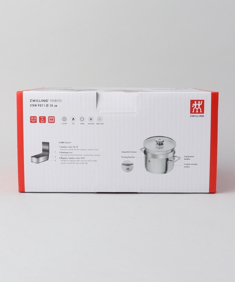 ポーリスティックシチューポット 20cm 蓋付 <ZWILLING ポーリスティックシチューポット 20cm 蓋付 <ZWILLING