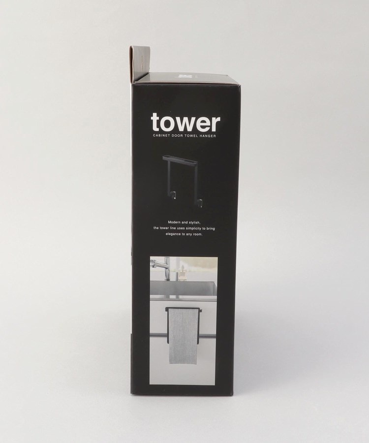 トゥーワントゥーキッチンストア(212 KITCHEN STORE)のキッチンシンク下収納扉タオルハンガー BK 山崎実業 ＜tower タワー＞7
