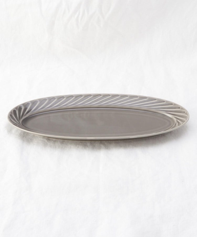 トゥーワントゥーキッチンストア(212 KITCHEN STORE)のオーバル長皿31cm GY その他