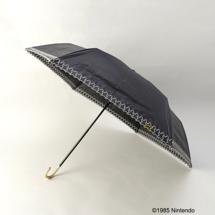 トゥーワントゥーキッチンストア(212 KITCHEN STORE)のWpc. UV刺繍マリオミニ BK 日傘/折傘 折りたたみ傘