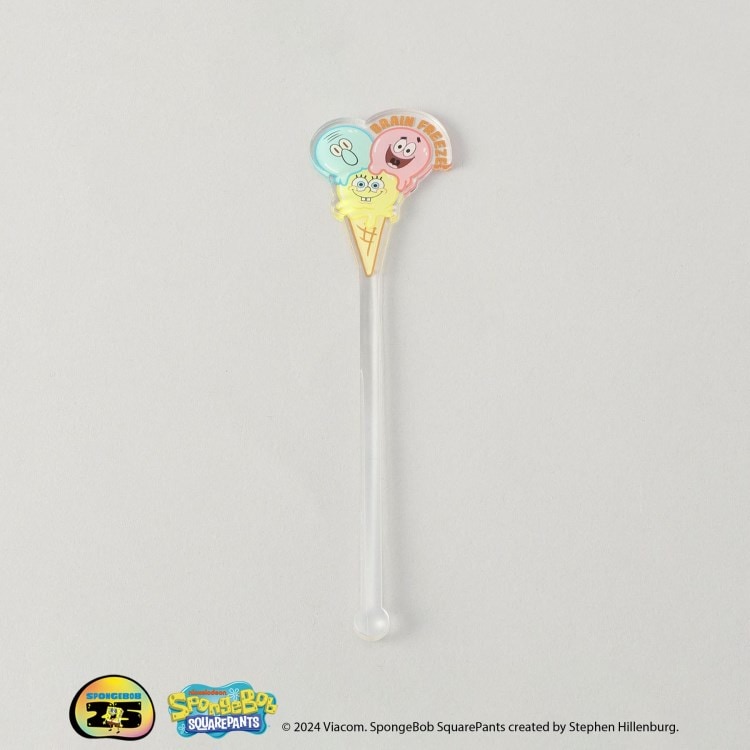 トゥーワントゥーキッチンストア(212 KITCHEN STORE)のアクリルマドラー ICECREAM ＜SPONGE BOB スポンジ・ボブ＞ スポットキャラクター
