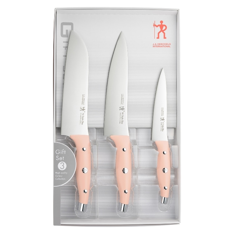 トゥーワントゥーキッチンストア(212 KITCHEN STORE)のHIスタイル エリート ベーシックセット ピーチ ＜HENCKLES ヘンケルス＞ 包丁・まな板