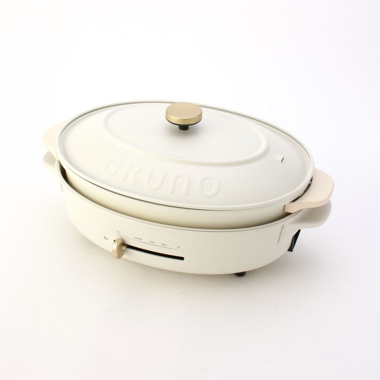 オーバルホットプレート WH <BRUNO ブルーノ>(キッチン家電 オーバルホットプレート WH <BRUNO ブルーノ>(キッチン家電