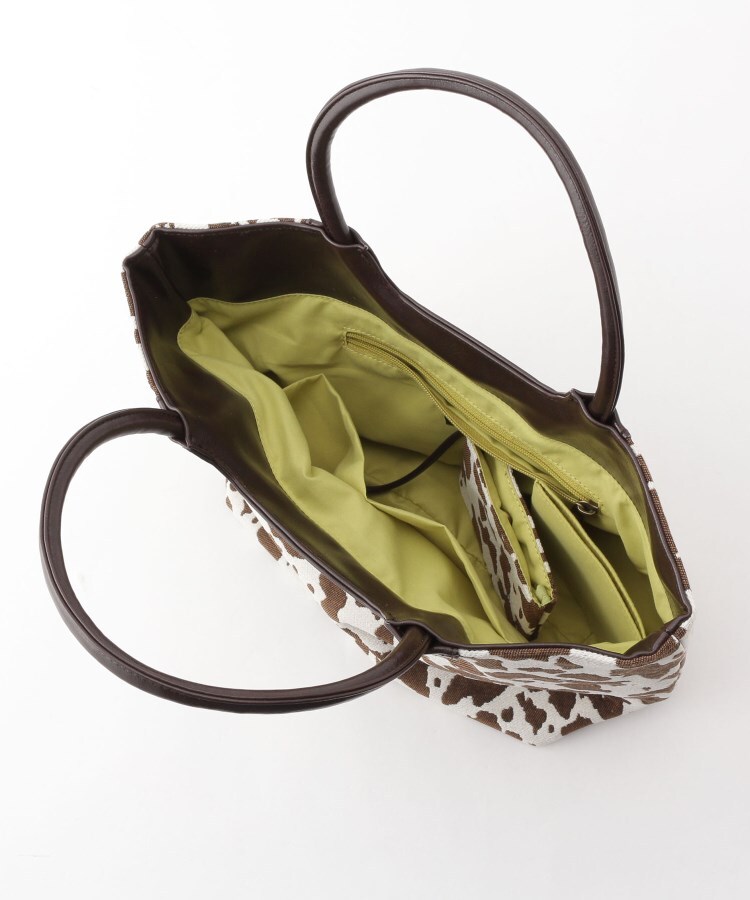 Brontibay Paris ペットボトルホルダーつきアニマル柄トートバッグ トートバッグ Off Price Store Fashion Goods アンドブリッジ ワールド オンラインストア World Online Store