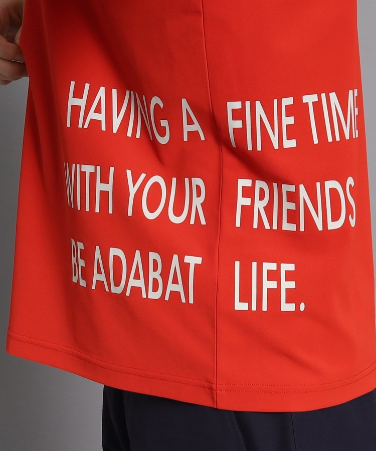 アダバット(メンズ)(adabat(Men))のロゴデザイン 半袖ポロシャツ6