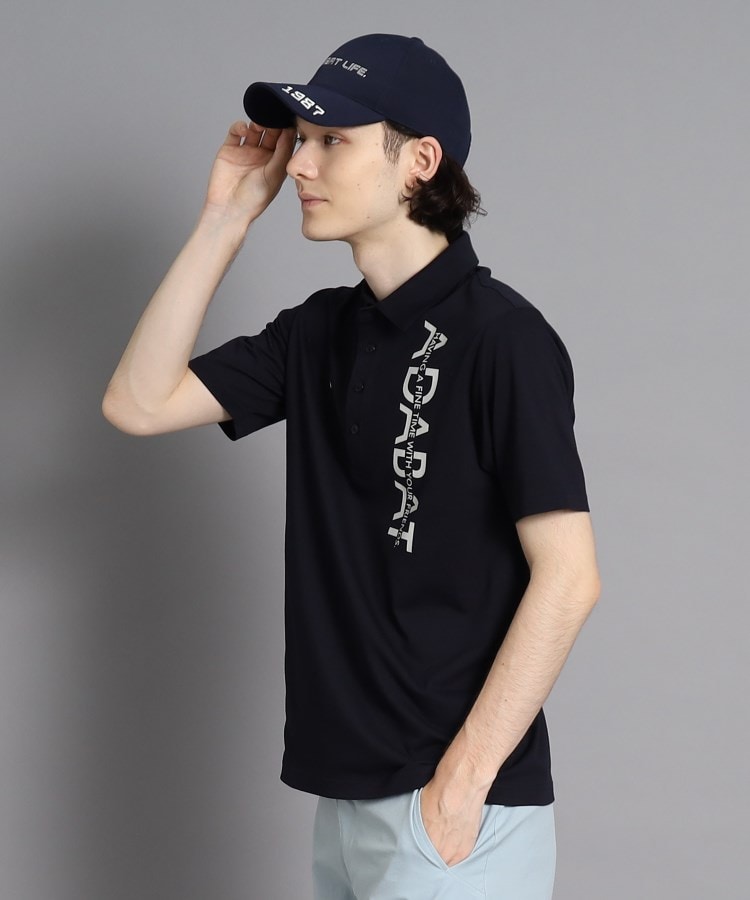 アダバット(メンズ)(adabat(Men))のロゴデザイン 半袖ポロシャツ11