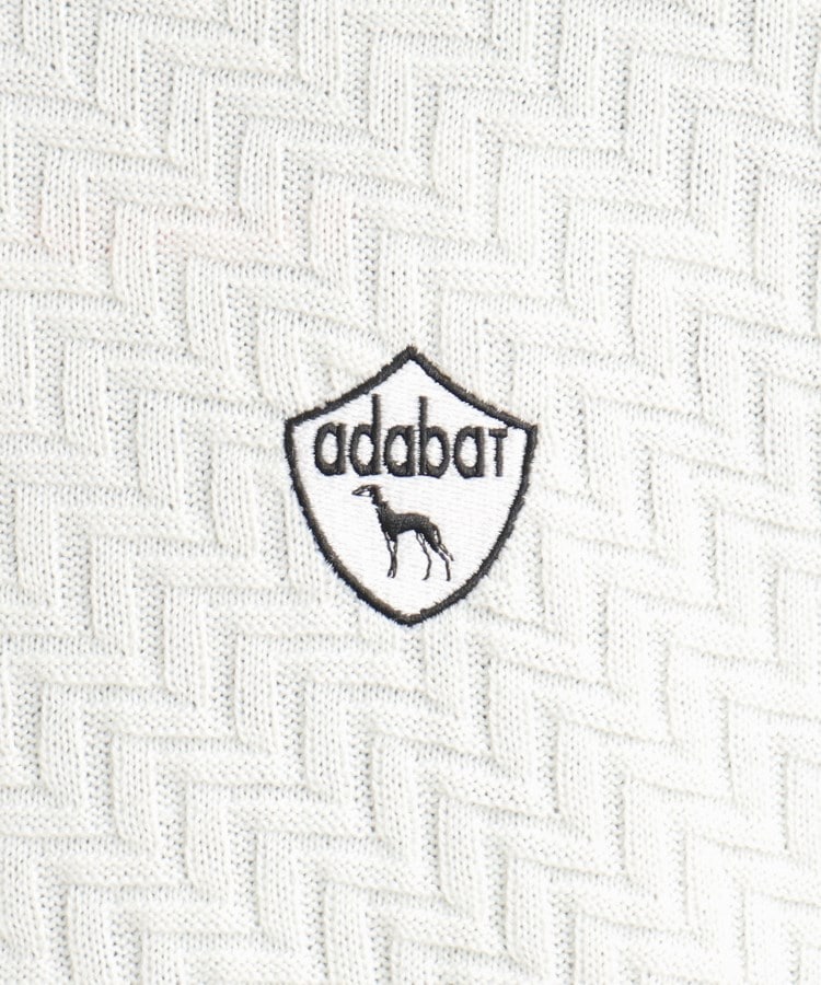 アダバット(メンズ)(adabat(Men))の織りデザイン クルーネックセーター4
