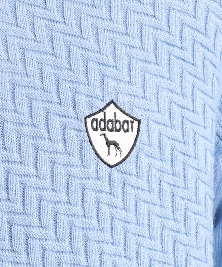 アダバット(メンズ)(adabat(Men))の織りデザイン クルーネックセーター12