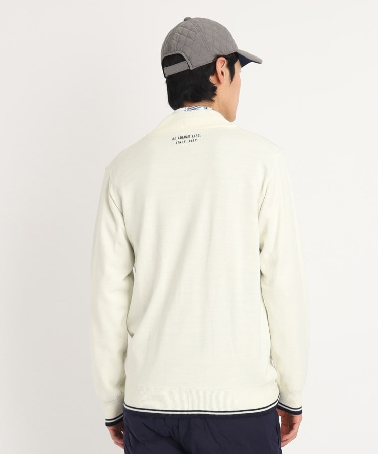 アダバット(メンズ)(adabat(Men))の裏地付き フルジップニット1