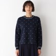 ローラアシュレイ(LAURA ASHLEY)の◆【洗える】【同柄ボトムあり】ドットジャカードステップヘムプルオーバー1