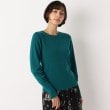 ローラアシュレイ(LAURA ASHLEY)の◆【洗える】パール調ボタンモックプラケット２WAYプルオーバー グリーン(022)