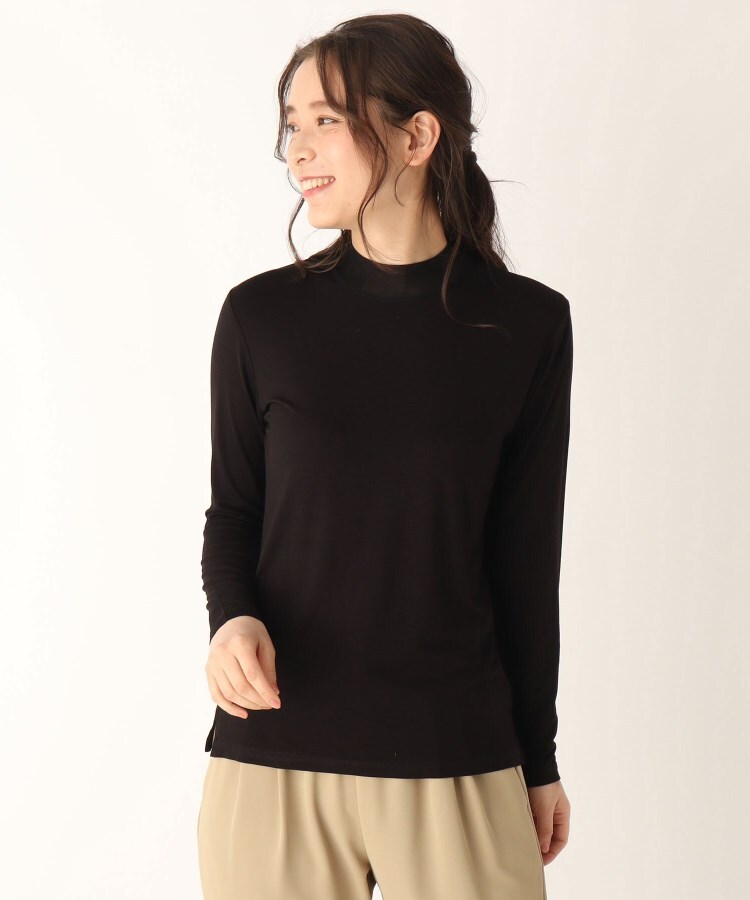 洗える】レーヨンベースハイネックカットソー(カットソー) LAURA ASHLEY(ローラアシュレイ)| ワールド オンラインストア WORLD ONLINE STORE LAURA ASHLEY ローラ アシュレイ レーヨンベースハイネックカットソー