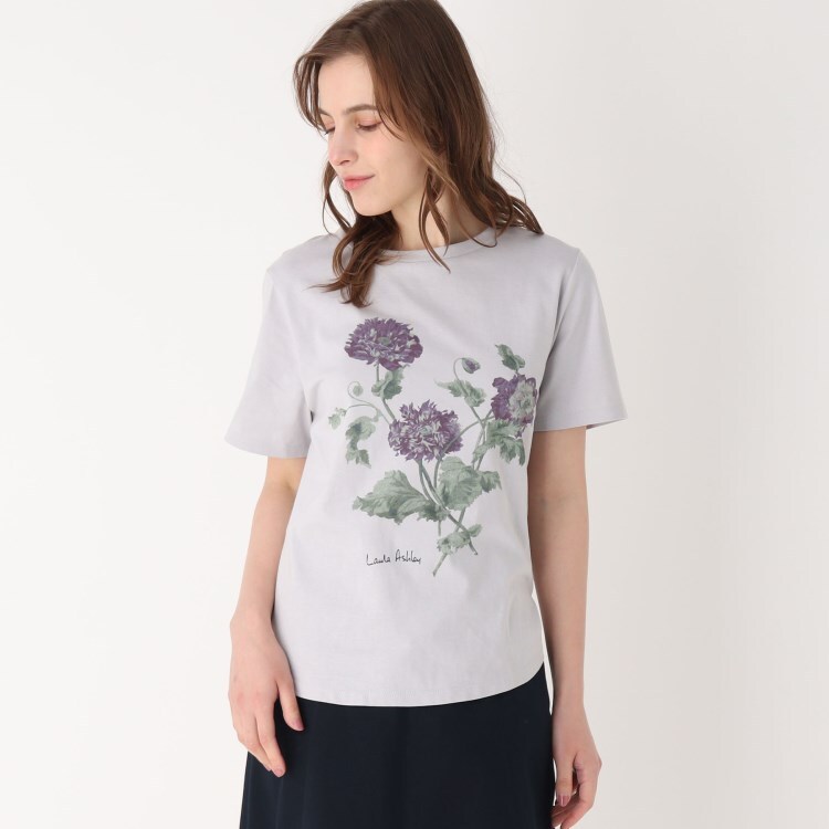 ローラアシュレイ(LAURA ASHLEY)の◆【洗える】ヘップワース柄　パネルプリントTシャツ Ｔシャツ