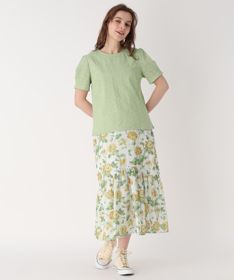 ローラアシュレイ(LAURA ASHLEY)の◆【洗える】【同柄トップスあり】ヘップワース柄　ギャザーパネルスカート7