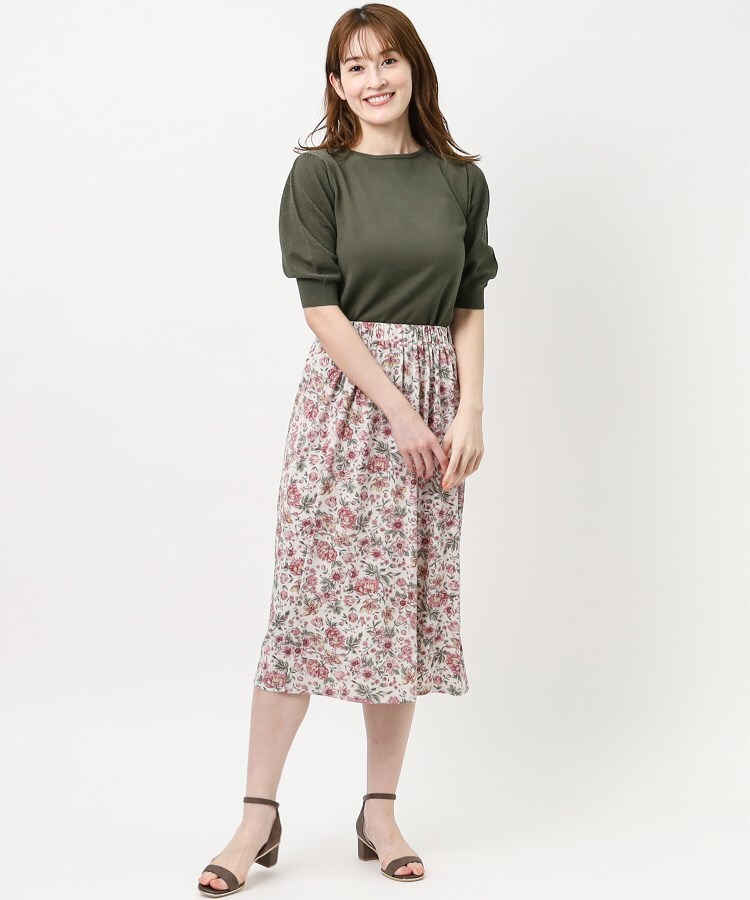 ローラアシュレイ(LAURA ASHLEY)の【洗える】袖透かし編みニット11