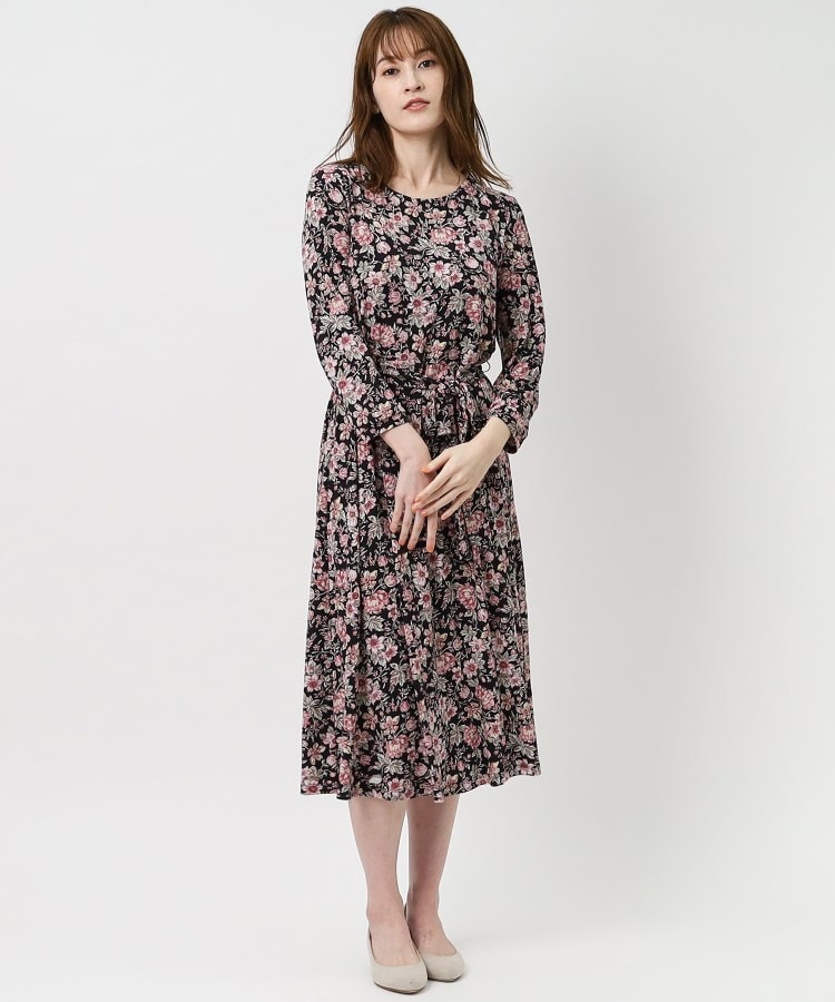 ローラアシュレイ(LAURA ASHLEY)の【WEB限定/洗える】ラムトンガーデン柄 ジャージーワンピース11