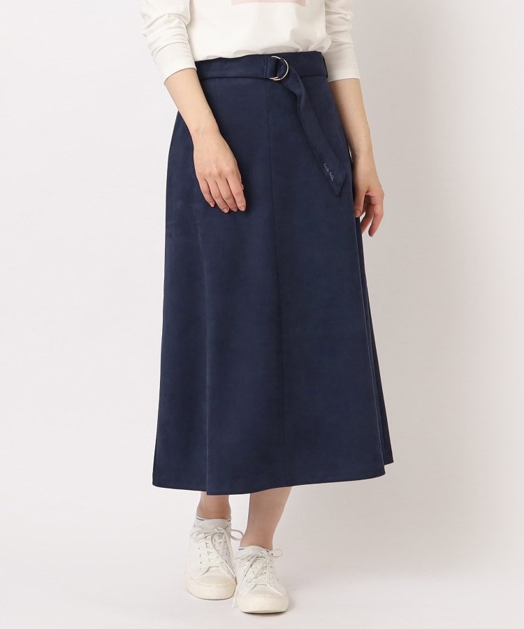 新品【Leilian レリアン】スエード調フレアスカート 13+ 大きいサイズ