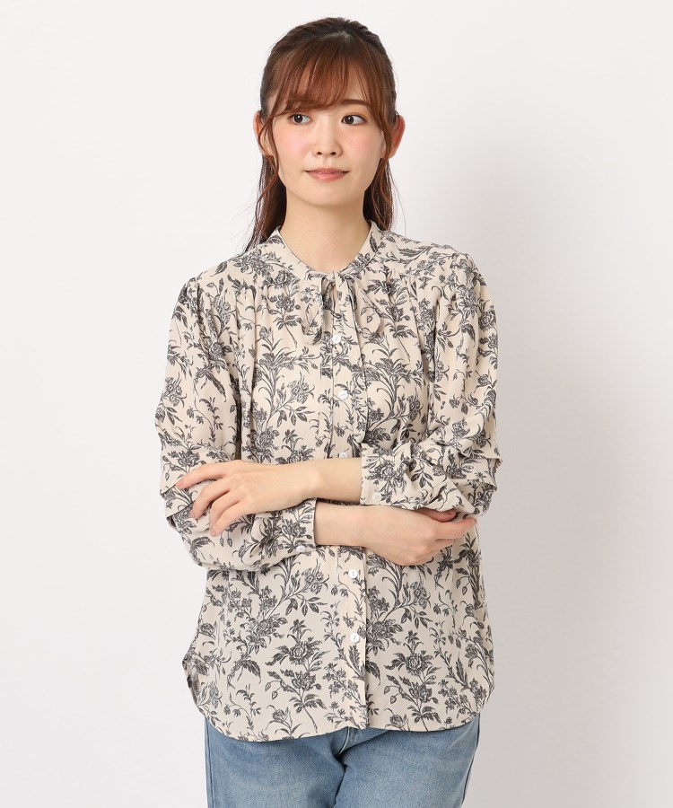 ローラアシュレイ(LAURA ASHLEY)の【70th記念/洗える/SETUP可】「ロイド」リボンブラウス9