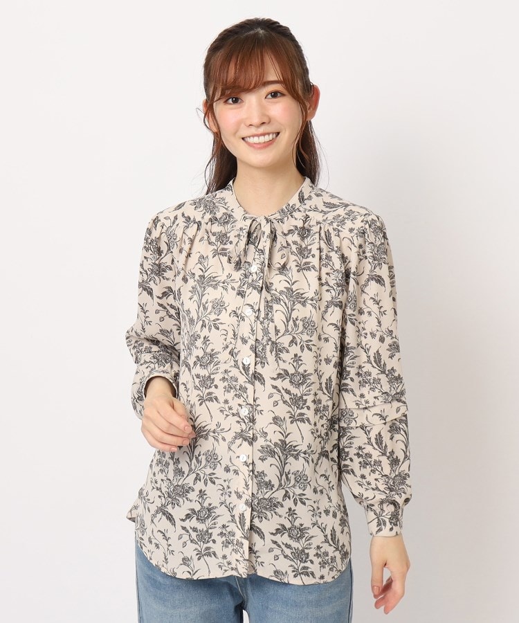 70th記念/洗える/SETUP可】「ロイド」リボンブラウス(シャツ