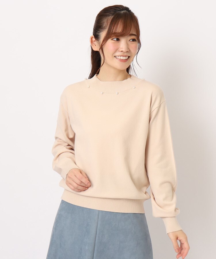 ローラアシュレイ(LAURA ASHLEY)の【洗える】フェイクパール付きニット8