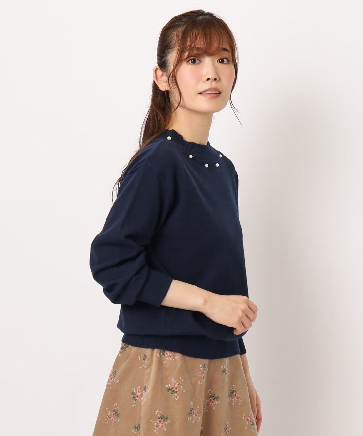 ローラアシュレイ(LAURA ASHLEY)の【洗える】フェイクパール付きニット16