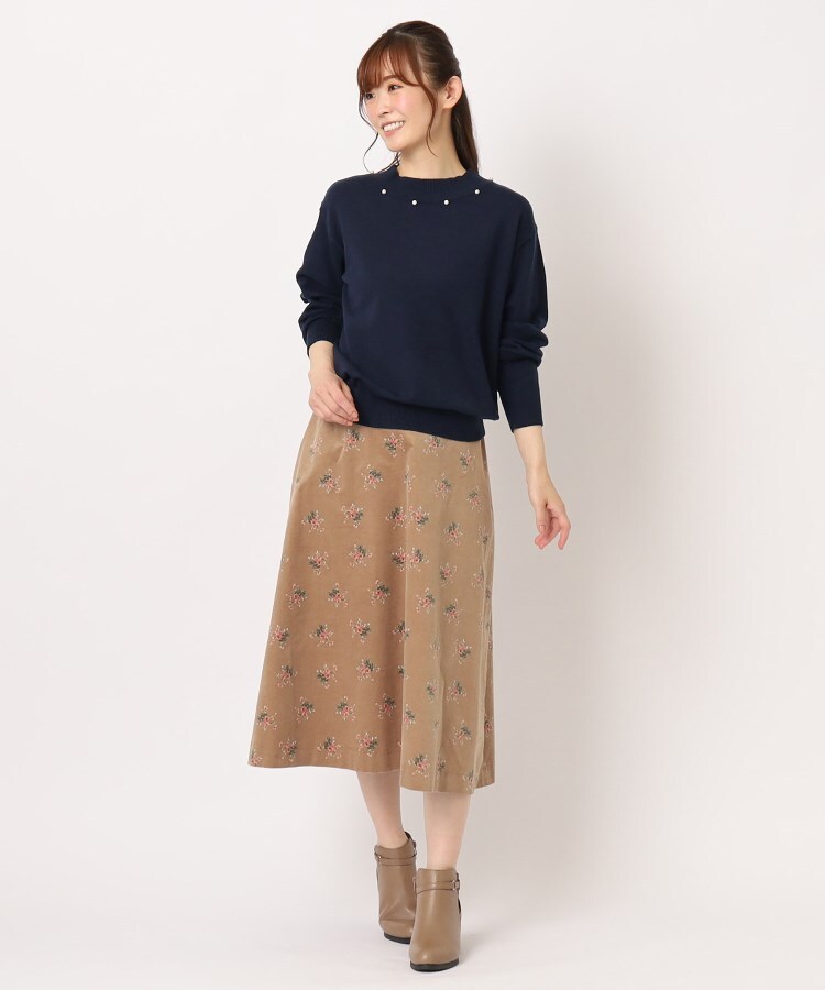 ローラアシュレイ(LAURA ASHLEY)の【洗える】フェイクパール付きニット18