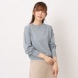 ローラアシュレイ(LAURA ASHLEY)の【洗える】フェイクパール付きニット ライトブルー(091)