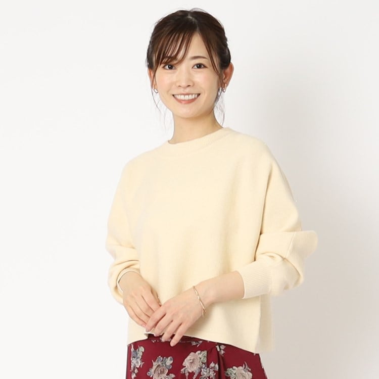 ローラアシュレイ(LAURA ASHLEY)の【ショート丈】ラメ プルオーバーニット ニット/セーター