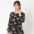 ローラアシュレイ(LAURA ASHLEY)の【同柄アイテムあり/洗える/ジャージ素材】イーナズガーデン プルオーバー ブラック(119)