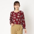 ローラアシュレイ(LAURA ASHLEY)の【同柄アイテムあり/洗える/ジャージ素材】イーナズガーデン プルオーバー ワインレッド(163)