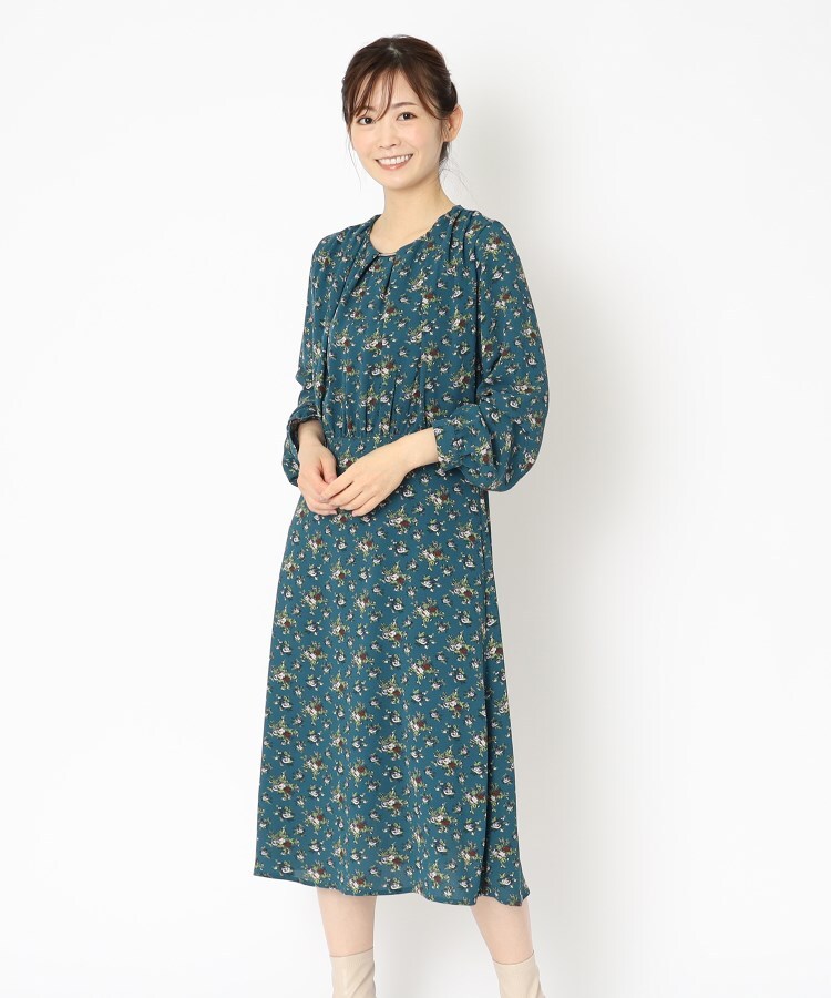 ローラアシュレイ(LAURA ASHLEY)の【人気急上昇！同柄アイテムあり/洗える】リッチャムローズ柄 ワンピース17