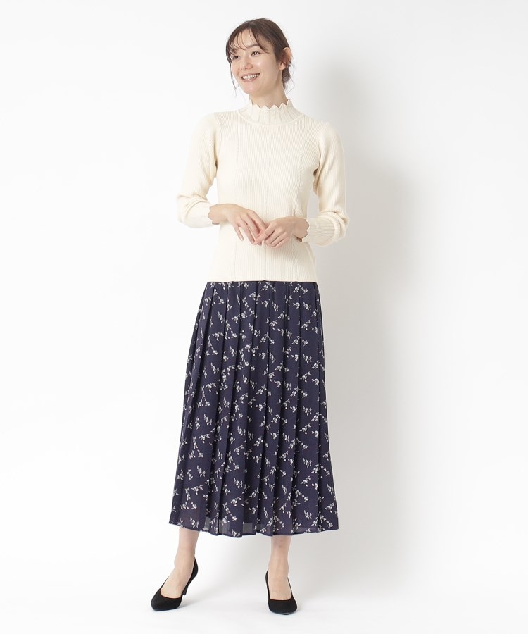 ローラアシュレイ(LAURA ASHLEY)のミニケーブルスカラップ プルオーバーニット9