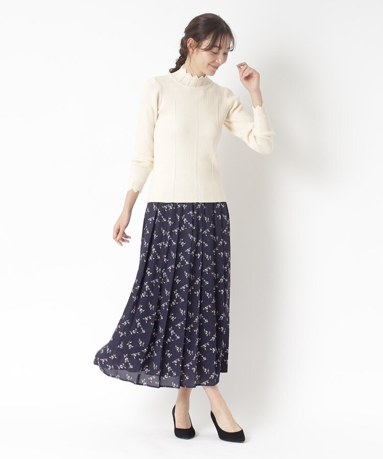 ローラアシュレイ(LAURA ASHLEY)のミニケーブルスカラップ プルオーバーニット10